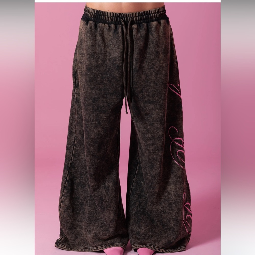 NWT Bye Bambi Tyler Track Pant in Dirty Wash size large